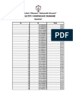 Top 250 Students at University of Elbasan "Aleksander Xhuvani