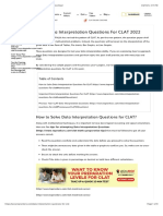 Data Interpretation Questions for CLAT 2022 PDF Download