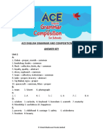 Ace English Grammar and Composition Book 6 Answer Key: Unit 1 A