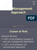 Risk Management Approach