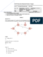 COMSATS University Islamabad Lahore Campus: Midterm Terminal Examination - Fall 2021