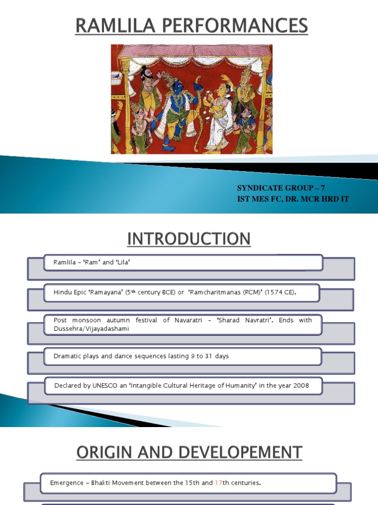 Ramlila: A Cultural Heritage of India | PDF