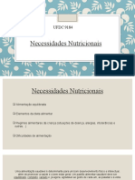 Necessidades Nutricionais da Criança