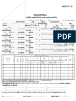 Anexa - 3 Model Declaratie Fiscala Stabilire Impozit Taxa Pe Teren PF