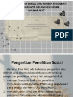 Ppt Jenis Penelitian Sosial Dan Konsep Etnografi Dan Aplikasinya