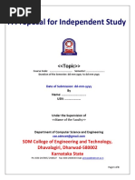 2018-Proposal For Independent Study