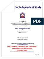 Proposal Independent Study Course