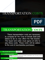 Calculate Transportation Costs