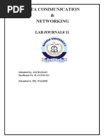 Data Communication & Networking: Lab Journal# 11