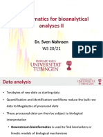 2019-11-26 Bioinformatics For Bioanalytics II