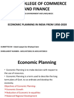 Economic Planning in India From 1950-2020: Business Environment and Law (Law25)