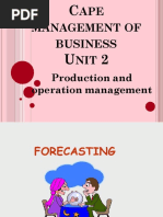 Forecasting Techniques