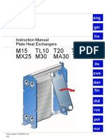 M15 TL10 T20 TS20 MX25 M30 MA30 TL35: Instruction Manual Plate Heat Exchangers