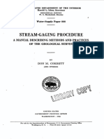 Stream-Gaging Procedure: A Manual Describing Methods and Practices of The Geological Survey