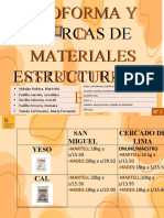 Grupo 2 T1 - Proformas y Marcas de Materiales Estructurales