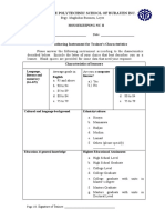 Learners' Characteristics