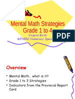 Mental Math GR 1 4