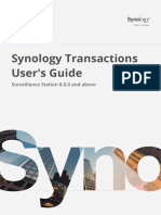Synology Transactions User's Guide: Surveillance Station 8.0.0 and Above