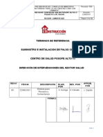 TDR Suministro e Instalacion de Falso Cielo Raso