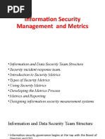 Information Security Management and Metrics