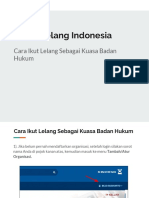 Cara Ikut Lelang Sebagai Kuasa Badan Hukum