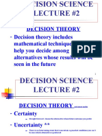 D S Lecture #2today#2 Good - Decision Analysis