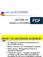 D S Lecture - 1 - Models Modeling