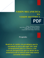 Vision Mecanicista Vs Vision Sistemica