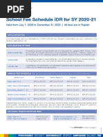 JIS School Fees IDR 2020 21 Semester1