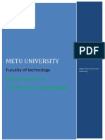 Metu University: Department of Information Technology