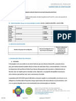 Ficha de Presentación de Proyecto de Investigación