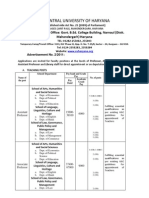 Central University of Haryana: Temporary Camp Office: Govt. B.Ed. College Building, Narnaul (Distt. Mahendergarh) Haryana