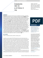 Resumption of Endodontic Practices in COVID-19 Hardest-Hit Area of China: A Web-Based Survey