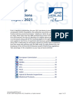 All GMP Regulations, Guidelines and Q&A Updates of 2021