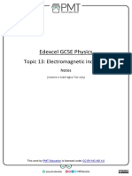 Edexcel GCSE Physics: Topic 13: Electromagnetic Induction