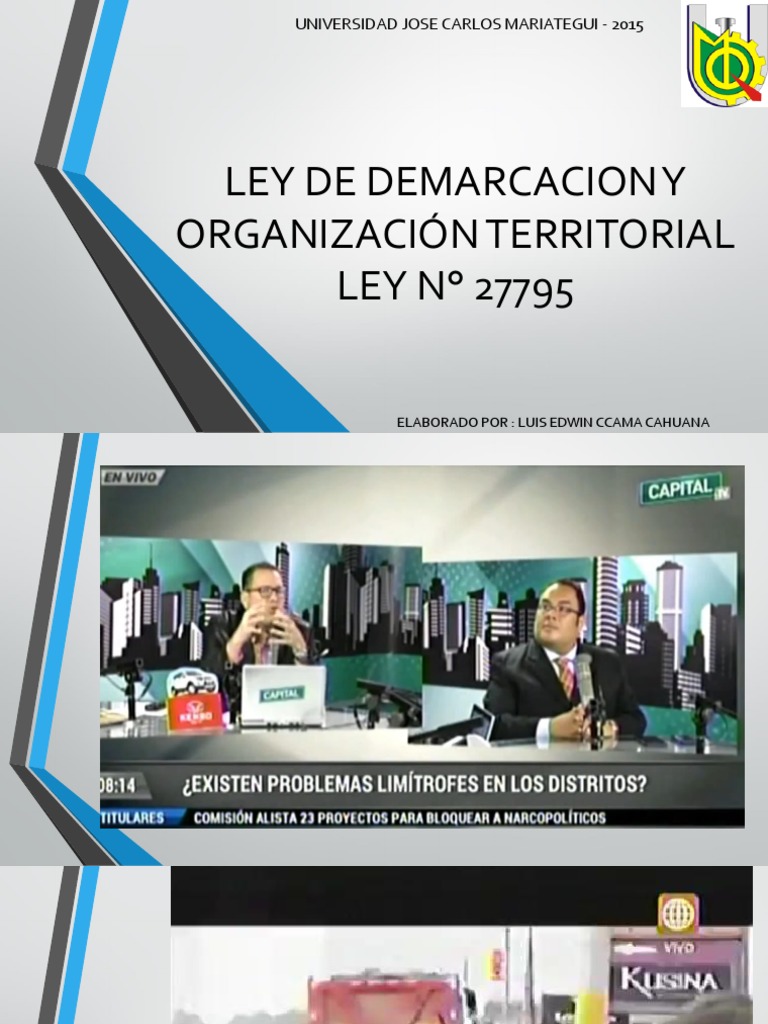 Ley de Demarcacion y Organización Territorial PDF Gobierno