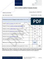 Draft Invoice Singapore Turnkey Solutions