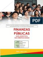 Modelo Guía Didáctica Finanzas Públicas 4to