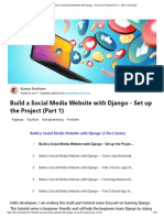 Build A Social Media Website With Django - Set Up The Project (Part 1) - DEV Community