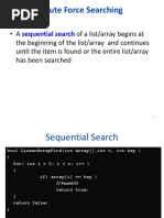 2. Brute-Force Searching and String Matching