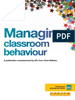 Managing Classroom Behaviour 2016