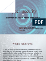 Cyber Security: PROJECT: Fake News Detection