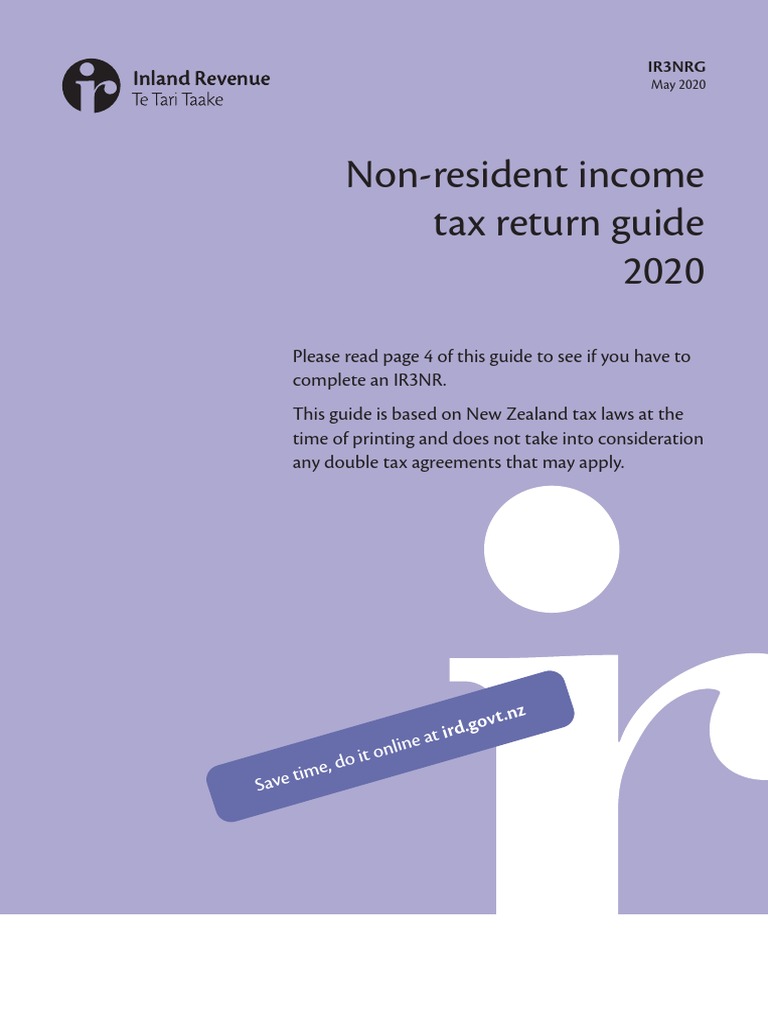 Non-Resident Income Tax Return Guide 2020: Ir3Nrg | PDF | Tax Deduction ...