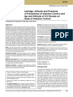 Ginny An Analysis of Knowledge Attitude and Practices Regarding Standard Precautions of Infection Control and Impact of Knowledge and Attitude of ICU Nurses On Self-Reported Practices of Inf