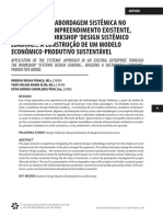 Artigo - A Aplicação Da Abordagem Sistêmica No Âbito de Um Empreendimento Existente Por Meio Do Workshop Design Sistêmico Loading... A Construção de Um Modelo Econômico-Produtivo Sustentável