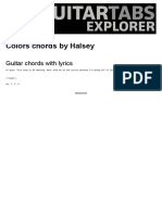 HALSEY - Colors Guitar Chords - Guitar Chords Explorer