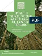 Curso de Edafología: Rehabilitación de áreas forestales degradadas en la Amazonía peruana