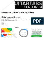 HALSEY - New Americana Guitar Chords - Guitar Chords Explorer