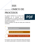 Analisis Economico de Procesos