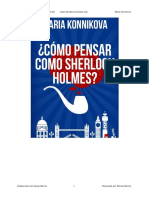 Como Pensar Como Sherlock Holmes Maria-Konnikova